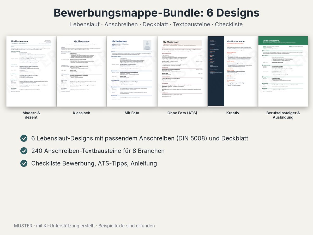 Vorschau Bewerbungsmappe-Bundle