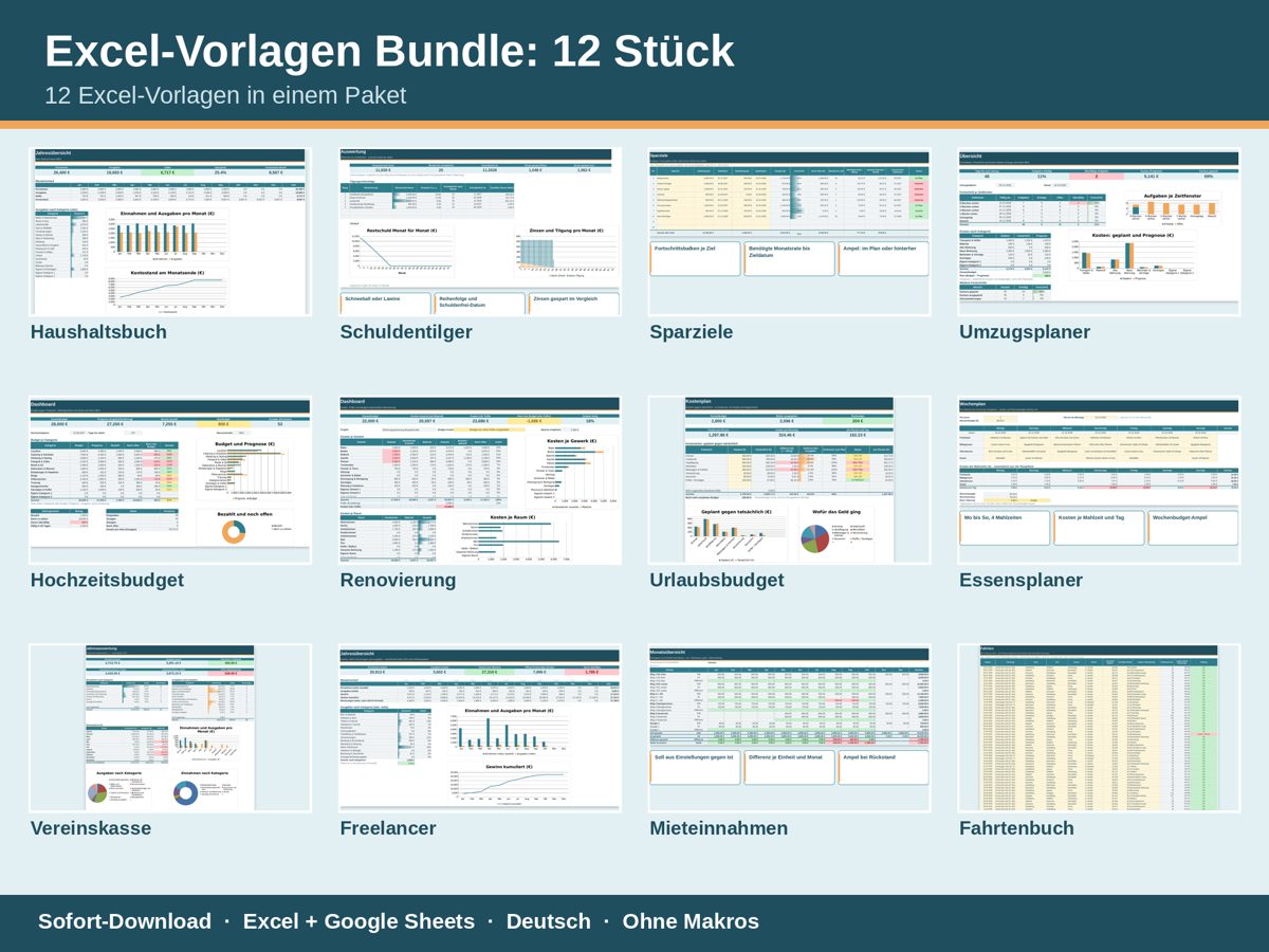Vorschau Alle Excel-Vorlagen, Bild 1