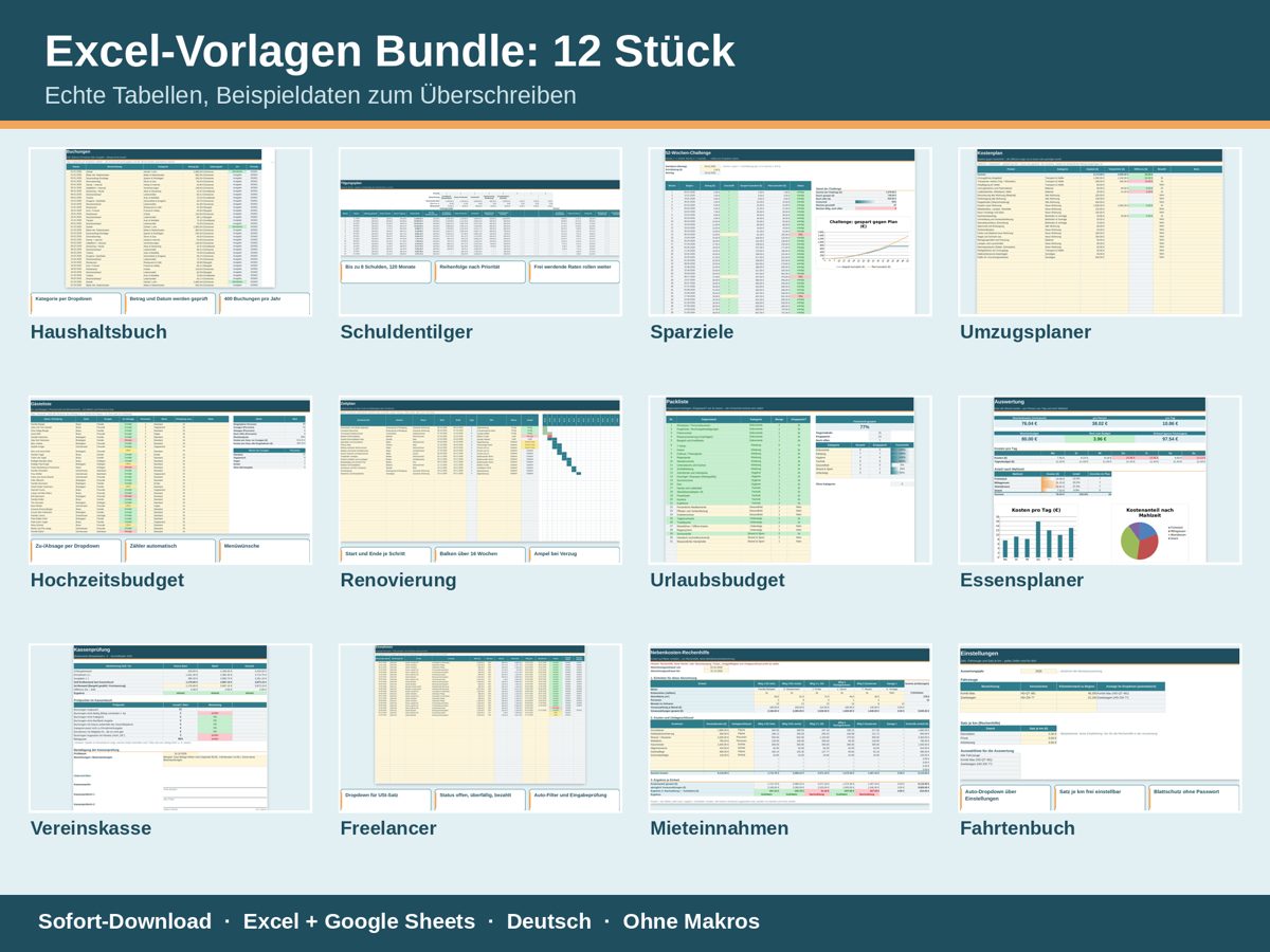 Vorschau Alle Excel-Vorlagen, Bild 3