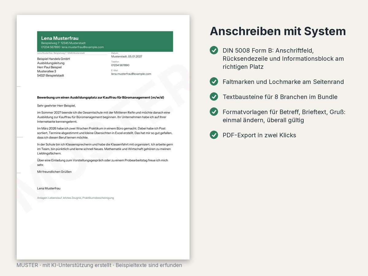 Vorschau Lebenslauf Berufseinstieg & Ausbildung, Bild 3