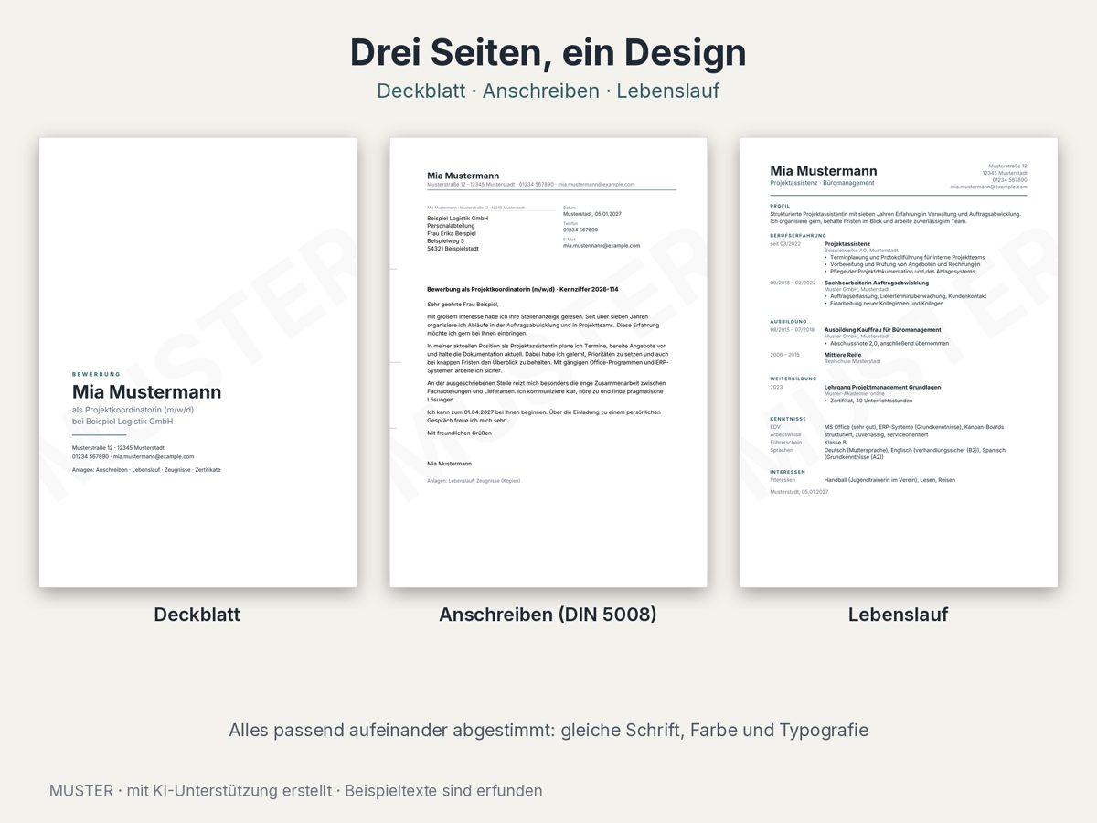 Vorschau Lebenslauf modern & dezent, Bild 2