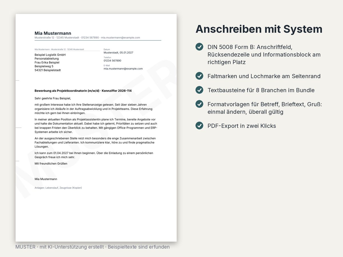 Vorschau Lebenslauf modern & dezent, Bild 3